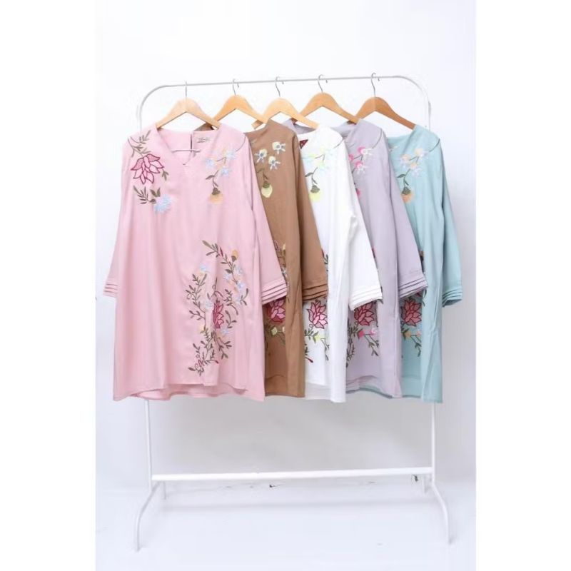 Tunik Wanita Lucu Tunik Murah Tunik bordir Tunik softcrepe Tunik Muslim Wanita Dress Wanita Kekinian