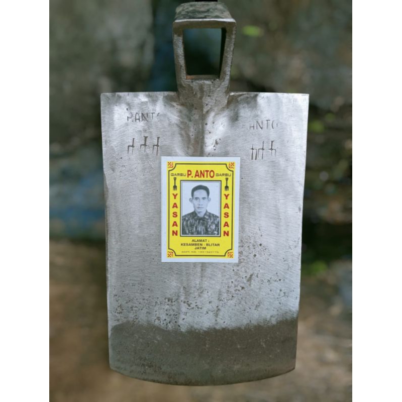 Tumbas Tani Cangkul Asli Blitar Baja Isen / Cangkul Sawah Kebun/Pacul Sawah Garpu Tiga Putih