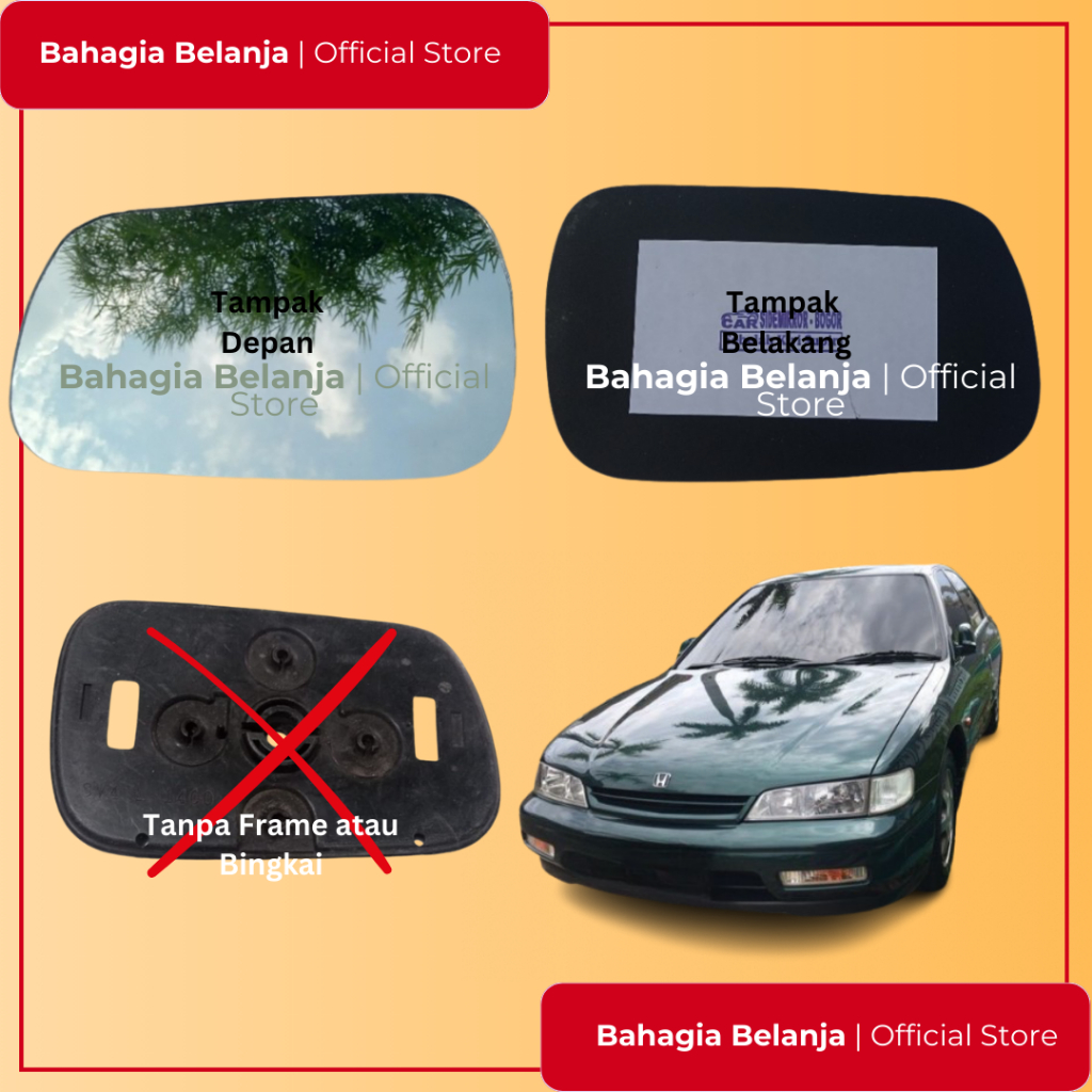 kaca spion honda Accord cielo ciello kaca saja tanpa bingkai KACA KIRI KANAN Spion Honda Accord Ciel