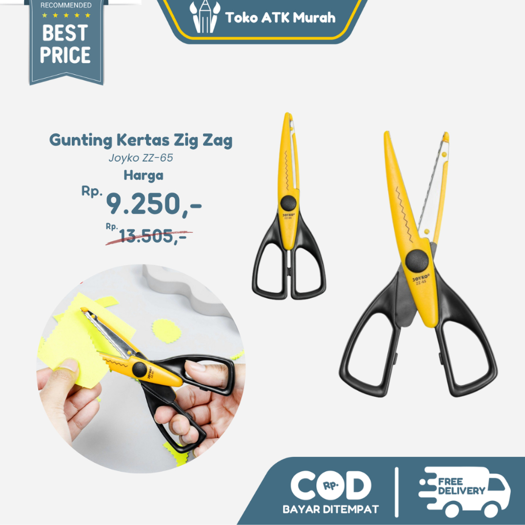 

Gunting Gerigi / Gunting Kain Zig Zag Joyko Zz 65
