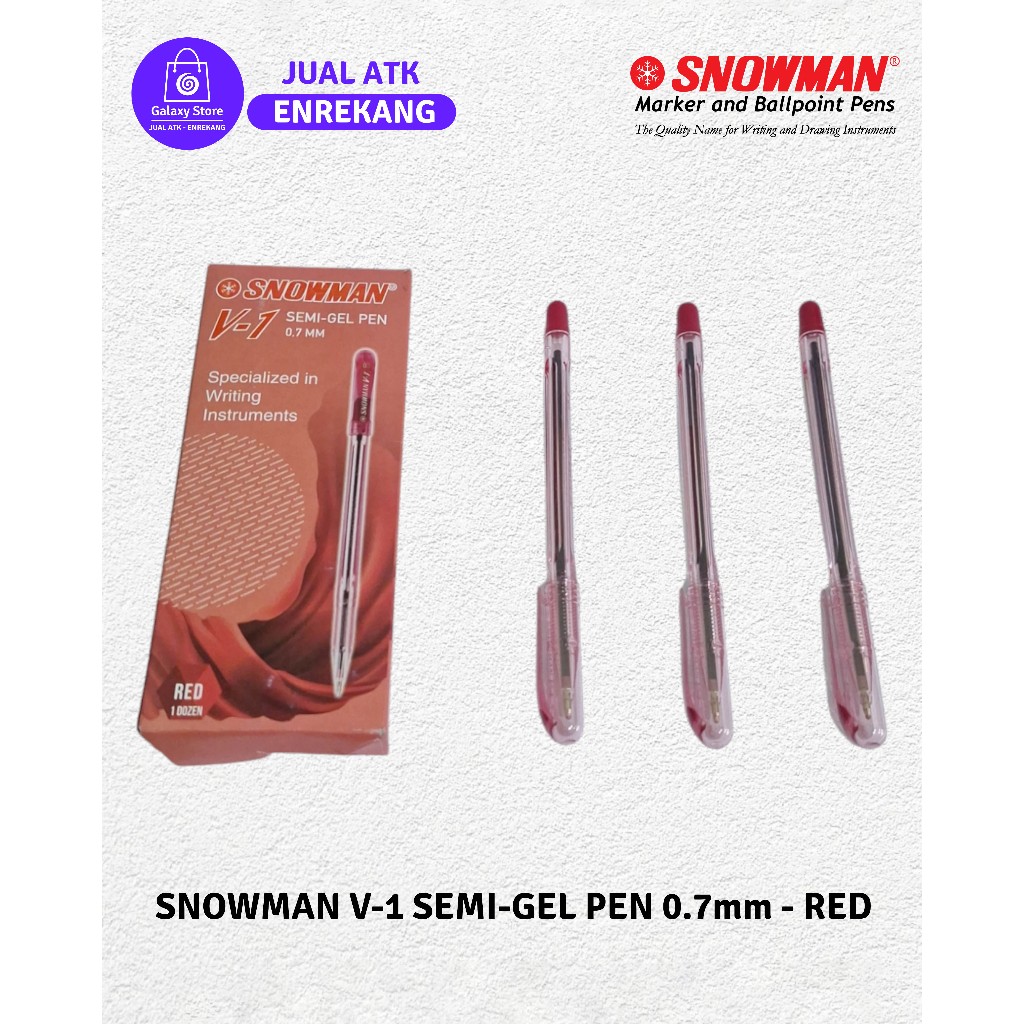 

Pulpen Snowman V1 - RED