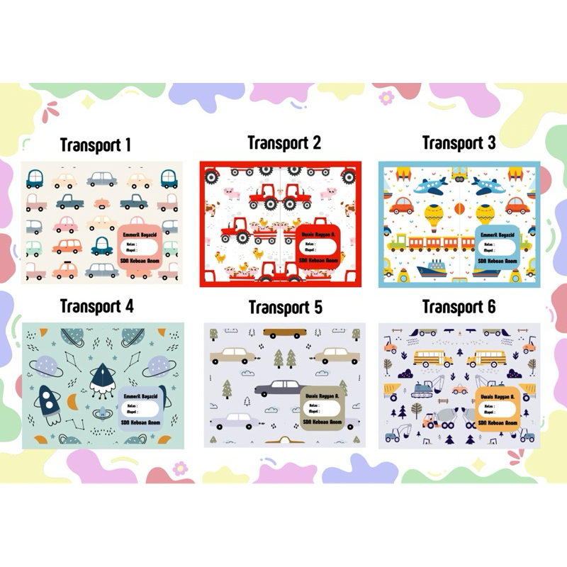 

Sampul Buku Custom Tema “Kendaraan”