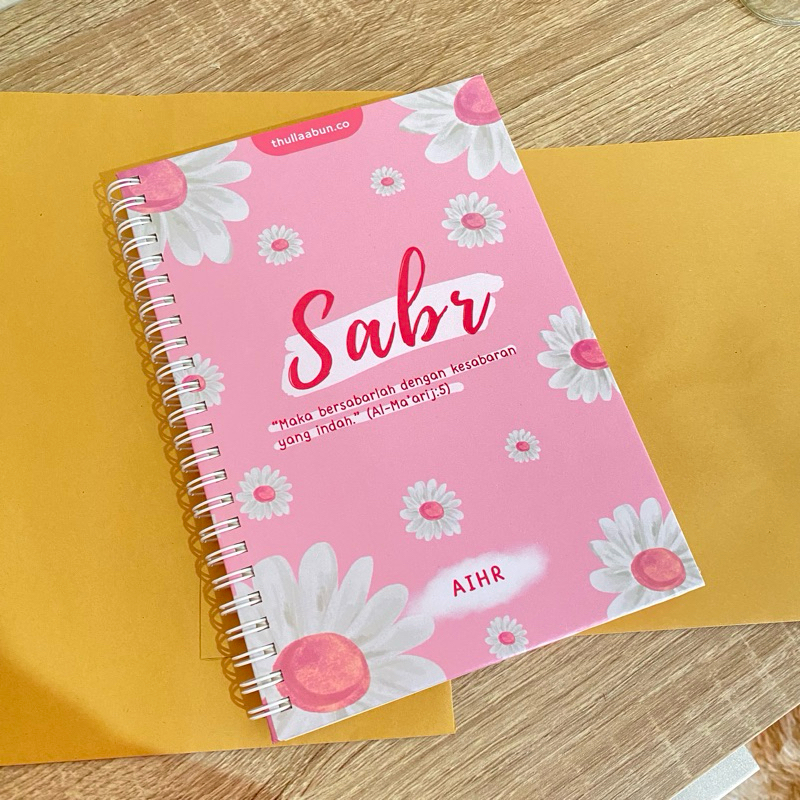 

Sabr | Hardcover | Softcover | Custom Notebook Spiral | Muslim Gift | Hadiah Muslim