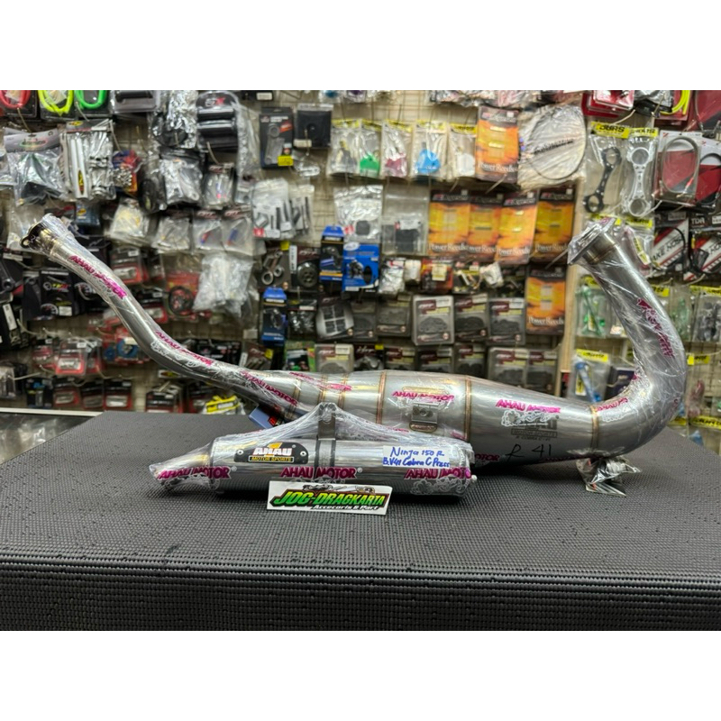 KNALPOT COBRA BIG VOLUME AHAU ONE AHAU1 NINJA R SS RR NEW OLD LEHER PRESS ORIGINAL AHAU ONE AHAU 1