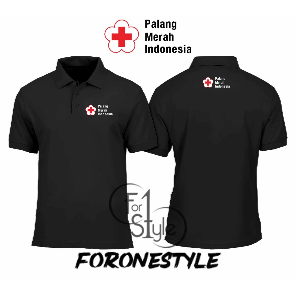 POLOSHIRT BERKERAH PMI - POLO PALANG MERAH INDONESIA PMI - POLO PMI PALANG MERAH INDONESIA