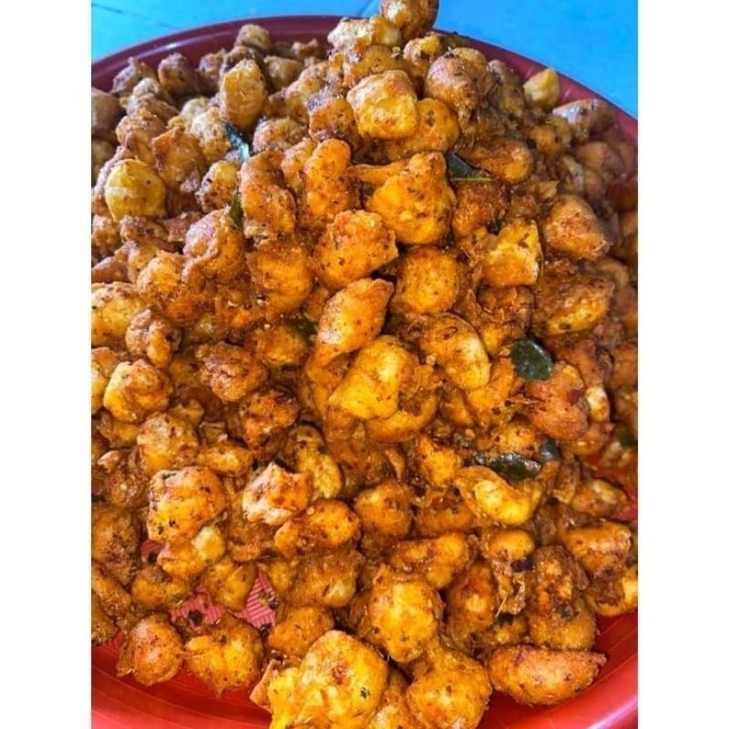 

siomay kering pedas daun jerukk