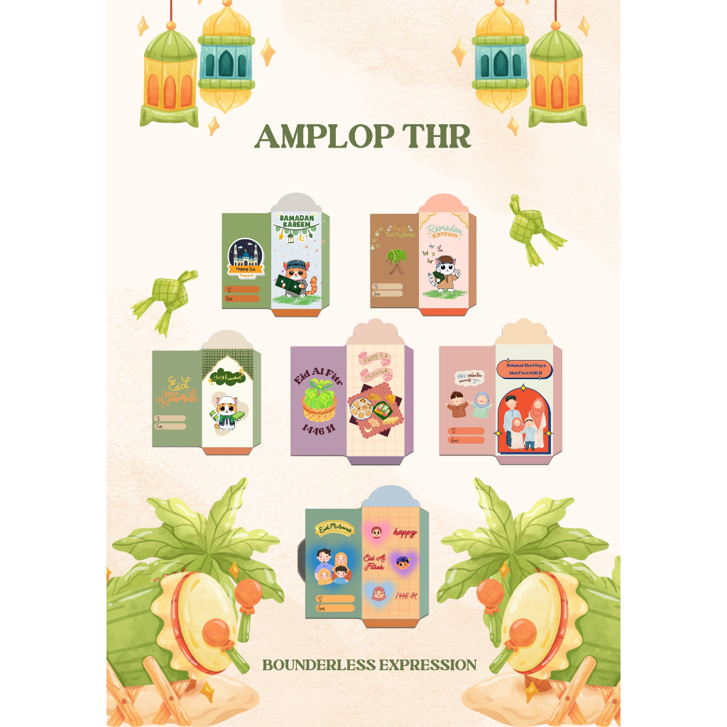 

(Isi 10 PCS) Amplop Lebaran 1446 Hijriah Terbaru / Amplop Anak / Amplop 2025 / Amplop Murah / Amplop Panjang