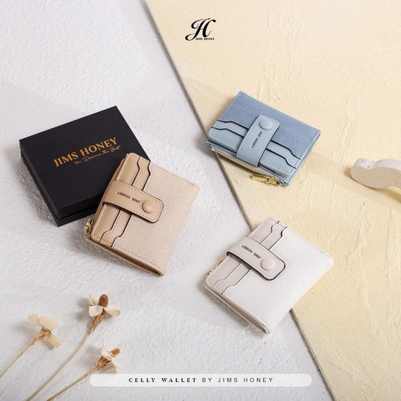 Jimshoney Celly Wallet Dompet Lipat Dompet Mini Dompet Wanita