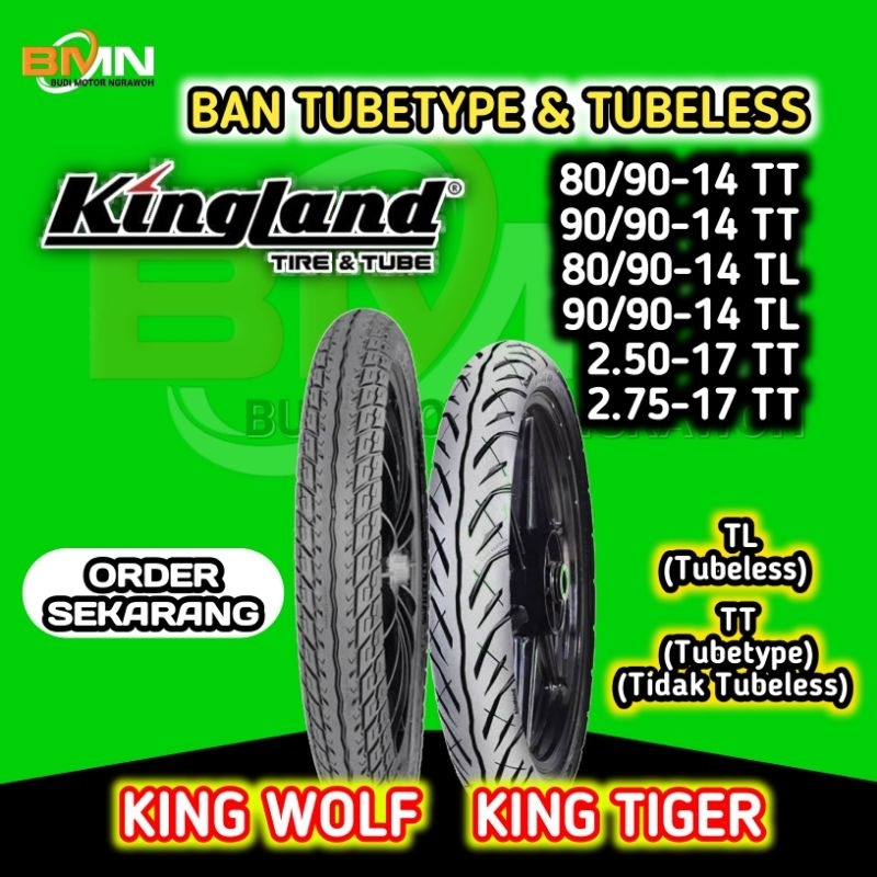 BAN KINGLAND Ring 14 & 17 Tubeless & Tubetype King Tiger & King Wolf