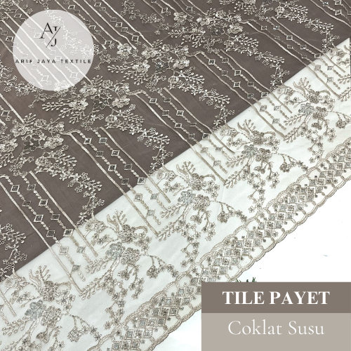 Kain Tile Mutiara Tulle Mutiara Payet Brokat Premium Broklat Terbaru Kekinian Motif Non Random Warna