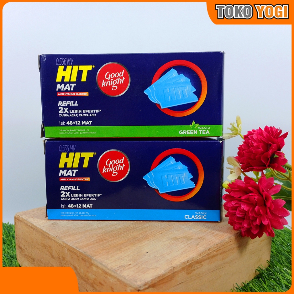 REFILL HIT-MAT ANTI NYAMUK ELEKTRIK 48+12 MAT VARIAN || ISI ULANG