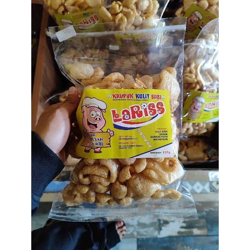 

Kerupuk Kulit Babi Lariss 150 Gram