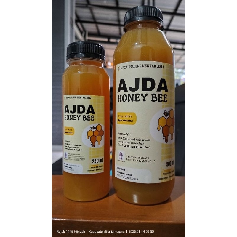 

Madu Murni Nektar Asli (AJDA HONEY BEE) 500 ml