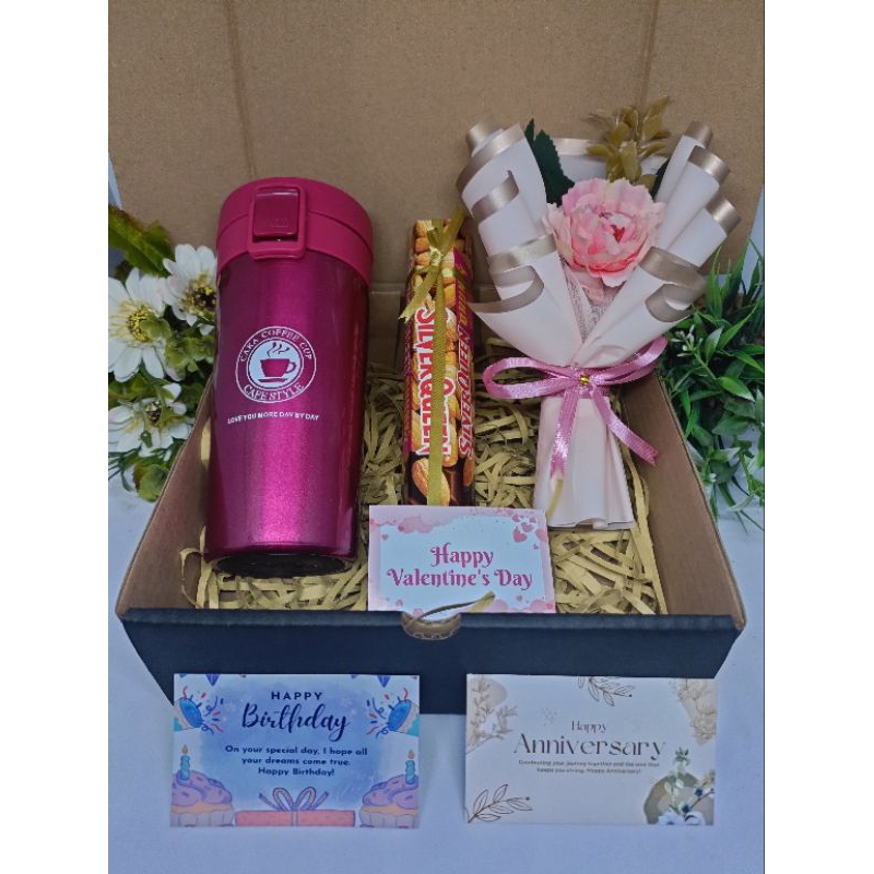 

HAMPERS VALENTINE HADIAH ULANG TAHUN KADO VALENTINE TERMOS KOPI