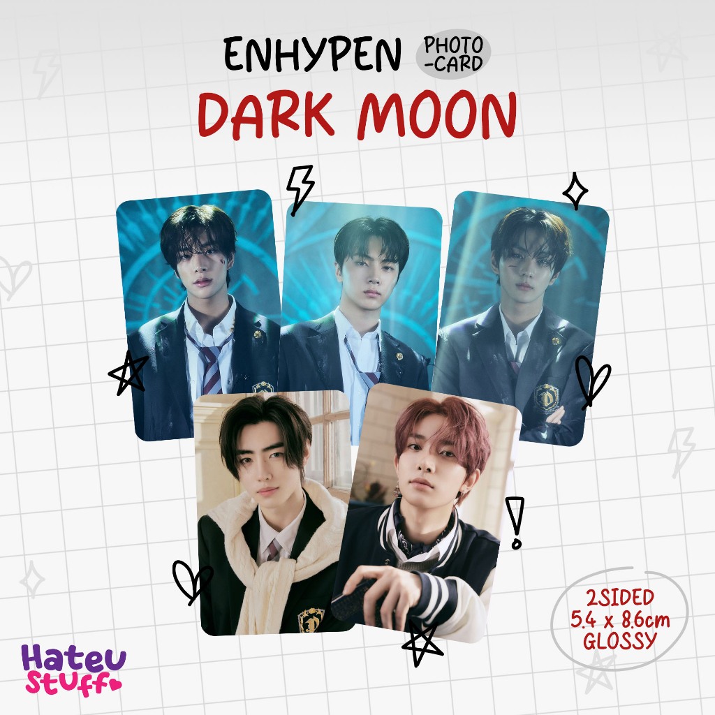 Enhypen Unofficial Photocard Dark Moon