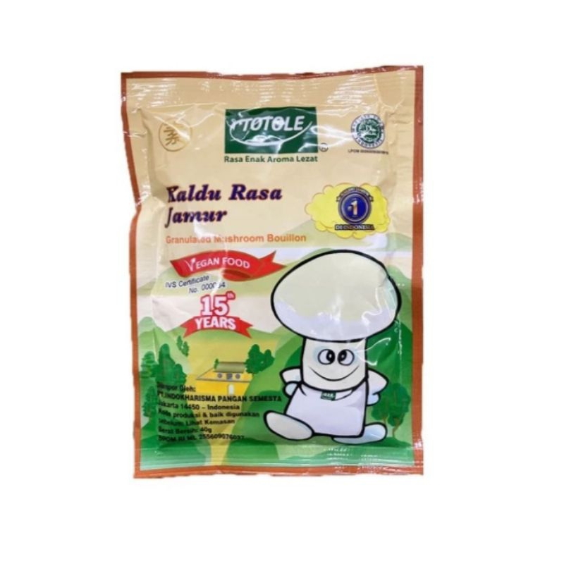 

totole kaldu jamur 40 gram penyedap rasa mushroom halal