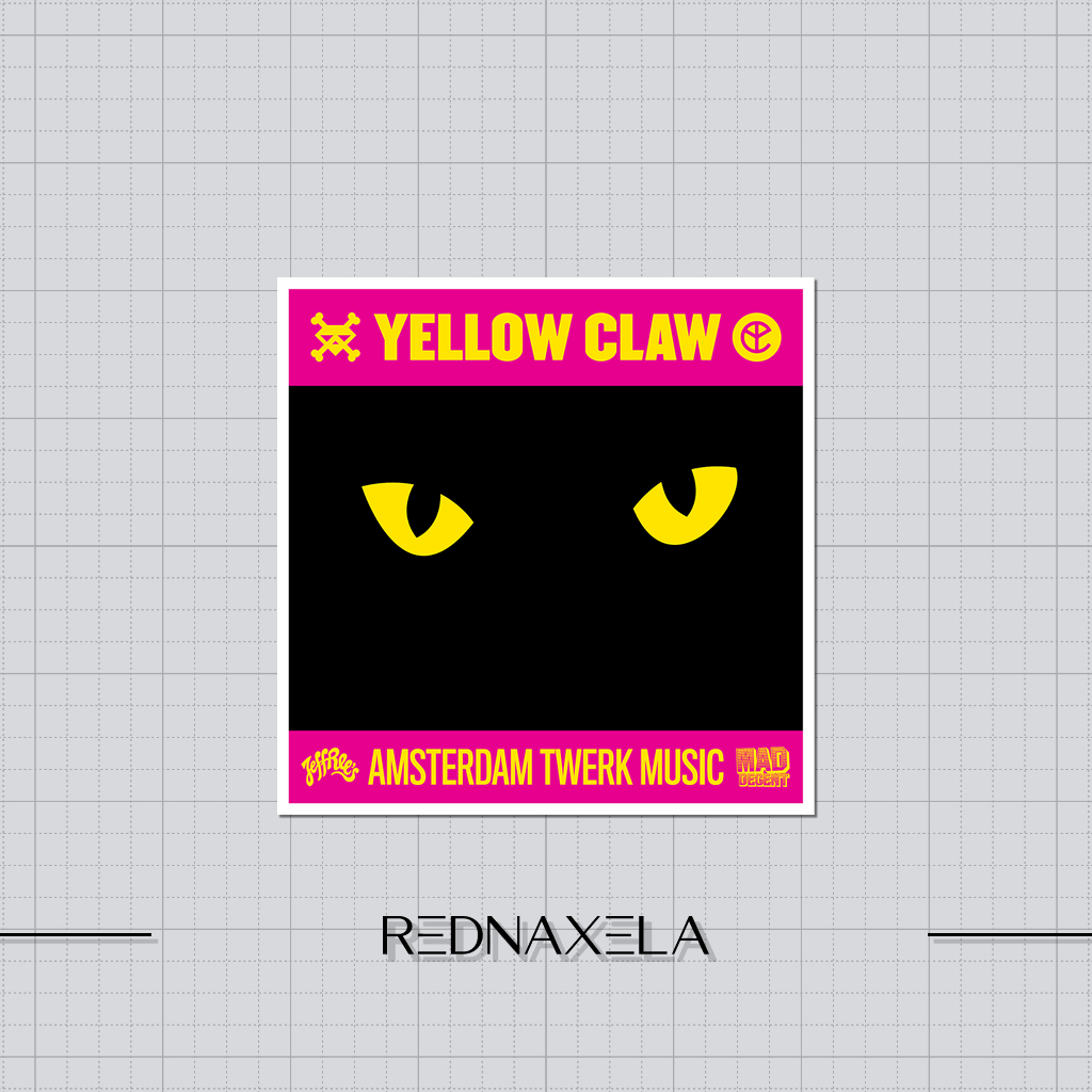 

Stiker Vinyl Yellow Claw | Amsterdam Twerk Music Waterproof Sticker