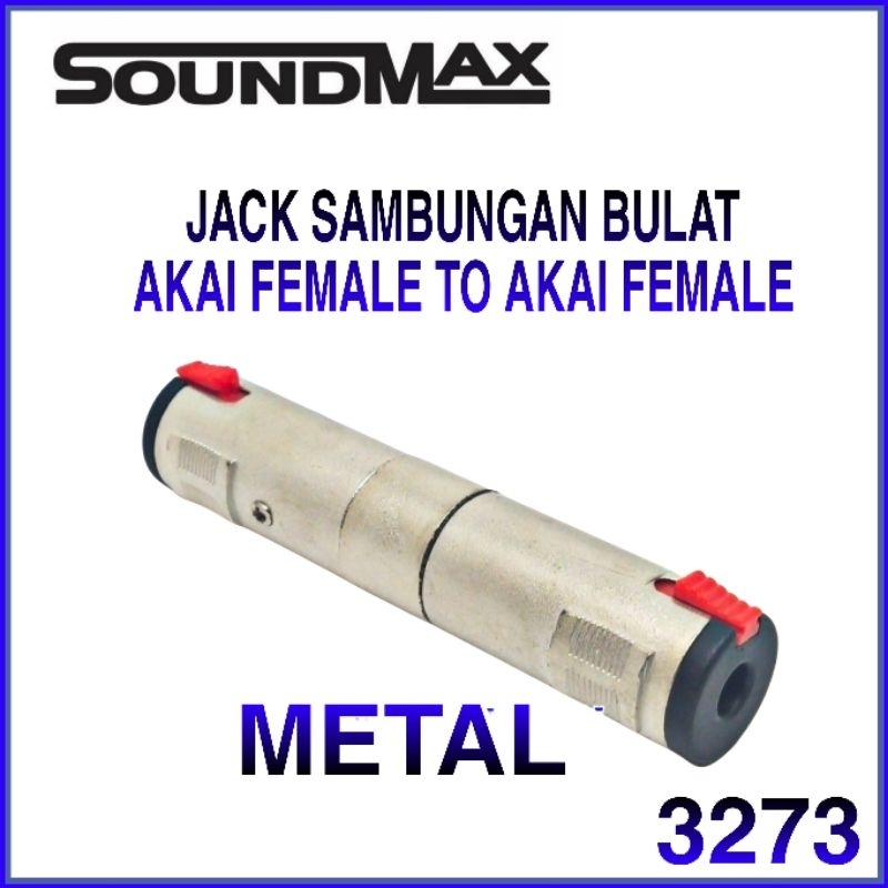 Jack sambungan Akai Female to Akai Female Silver