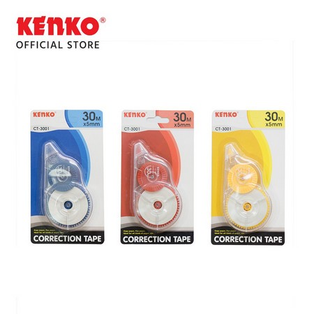

Correction Tape CT-3001 KENKO (30 M x 5 Mm)