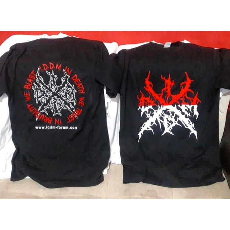 Kaos metal IDDM Indonesian Death Metal hitam