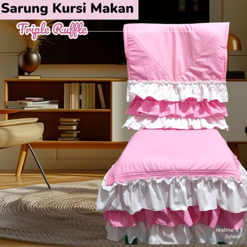 Sarung kursi plastik / cover kursi plastik / sarung kursi makan / sarung kursi