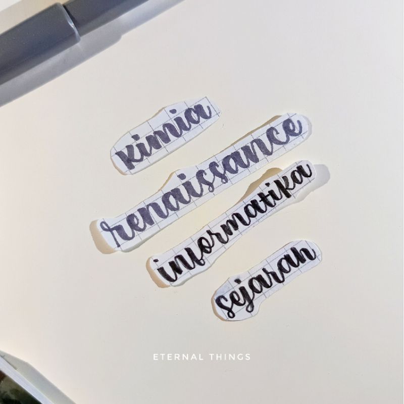 

JASA TULIS LETTERING AESTHETIC (sub judul) || by ETERNAL THINGS