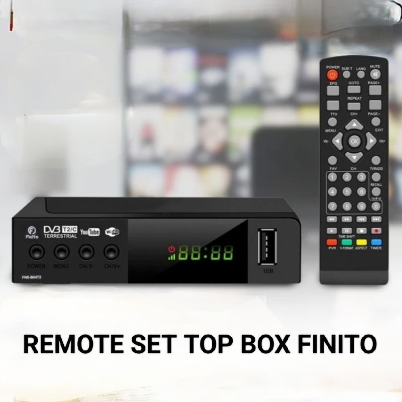 remote stb FINITO remot pengganti set top box finito DVB T2