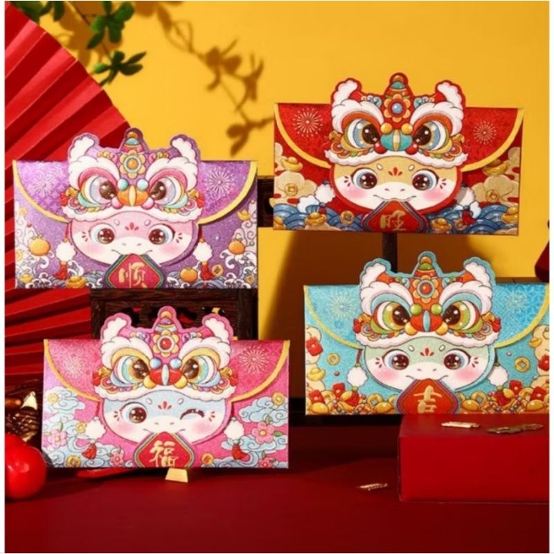 

Angpao Imlek Premium 2025 Snake / Angpao CNY 2025 Snake / Angpao Panjang - 4pcs