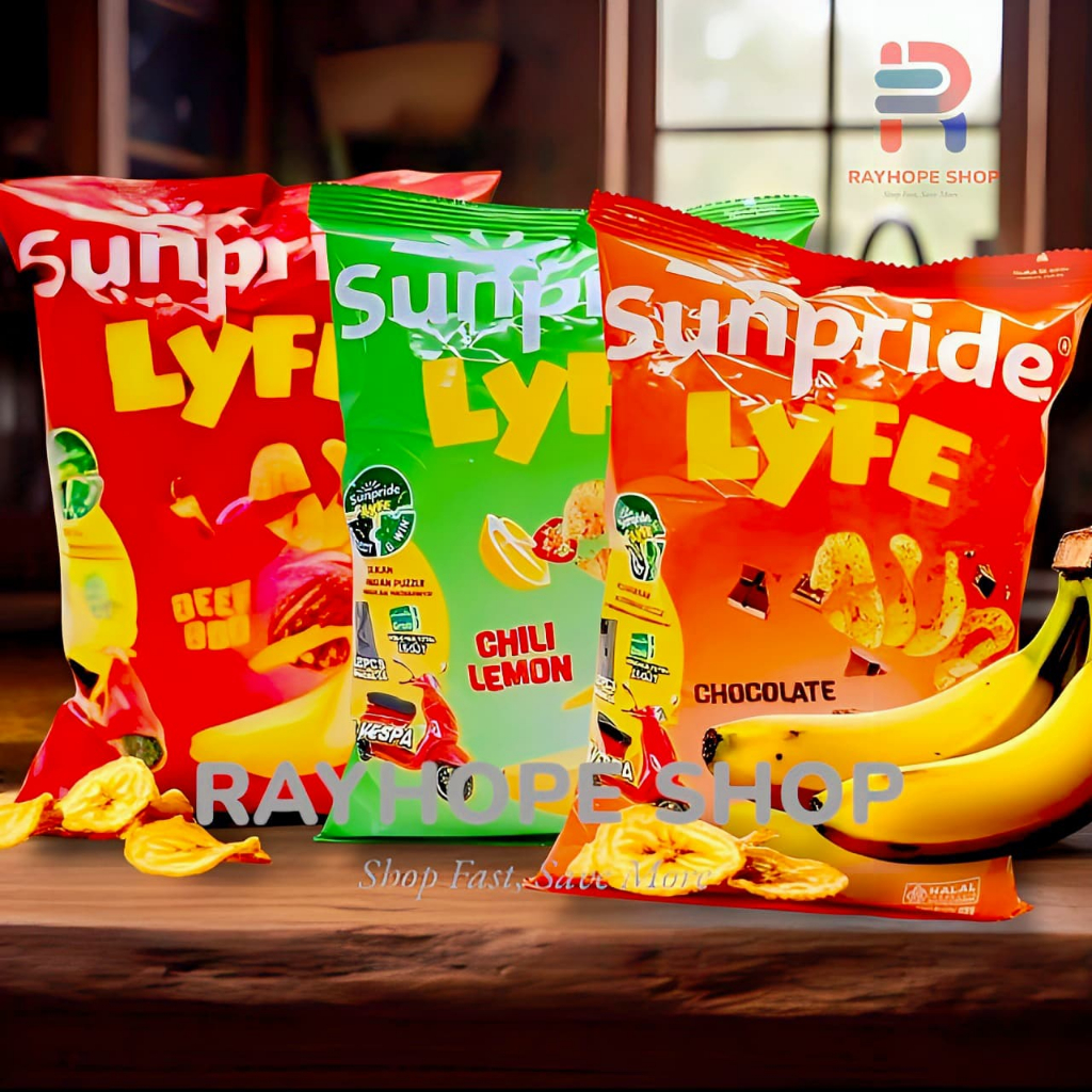 

PROMO Snack Cemilan Makanan Ringan Sunpride Lyfe Keripik Kripik Pisang Banana Chip Chips Rasa Salt Garlic Bawang Garam Gurih Chocolate Cokelat Coklat 55 Gram 55gram gr Murah Termurah Ide Jualan UMKM Viral Kekinian Toko Warung Kelontong Anak Dewasa Travel