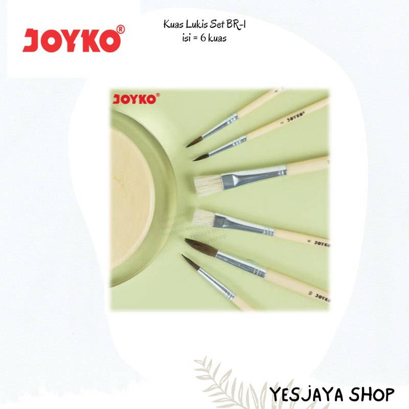 

{1 set} Kuas Lukis Joyko Set BR1 / Kuas Joyko isi 6