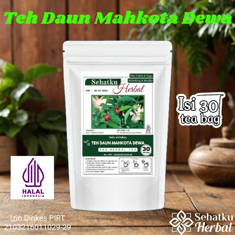 

SEHATKUHERBAL Teh Daun Mahkota Dewa isi 30 tea bag