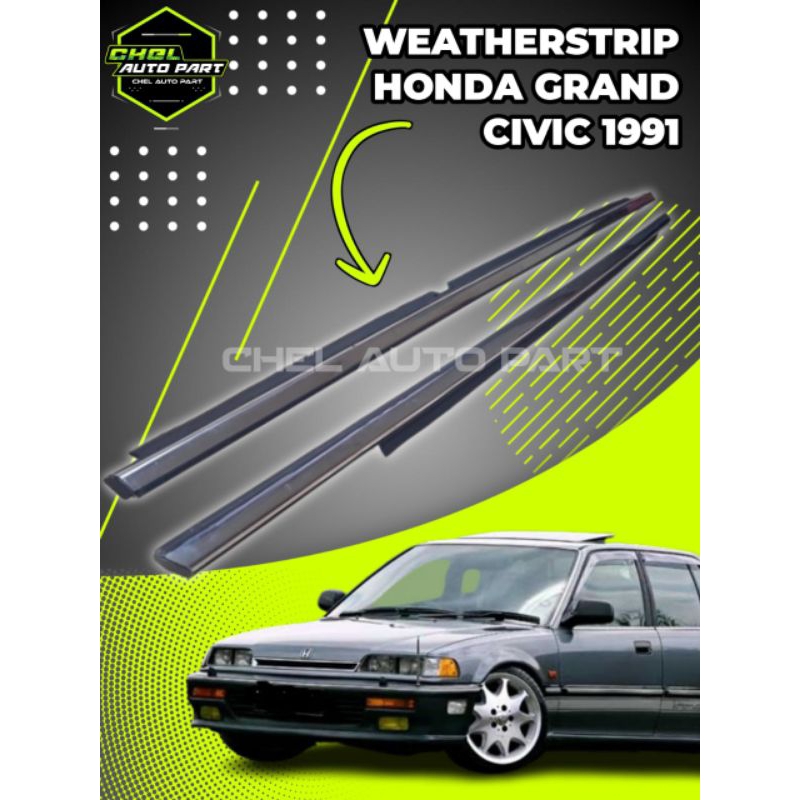 Weatherstrip/karet pelipit Pintu Luar Honda Grand Civic Tahun 1991