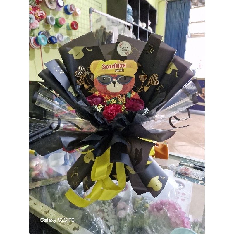 

buket coklat silverqueen