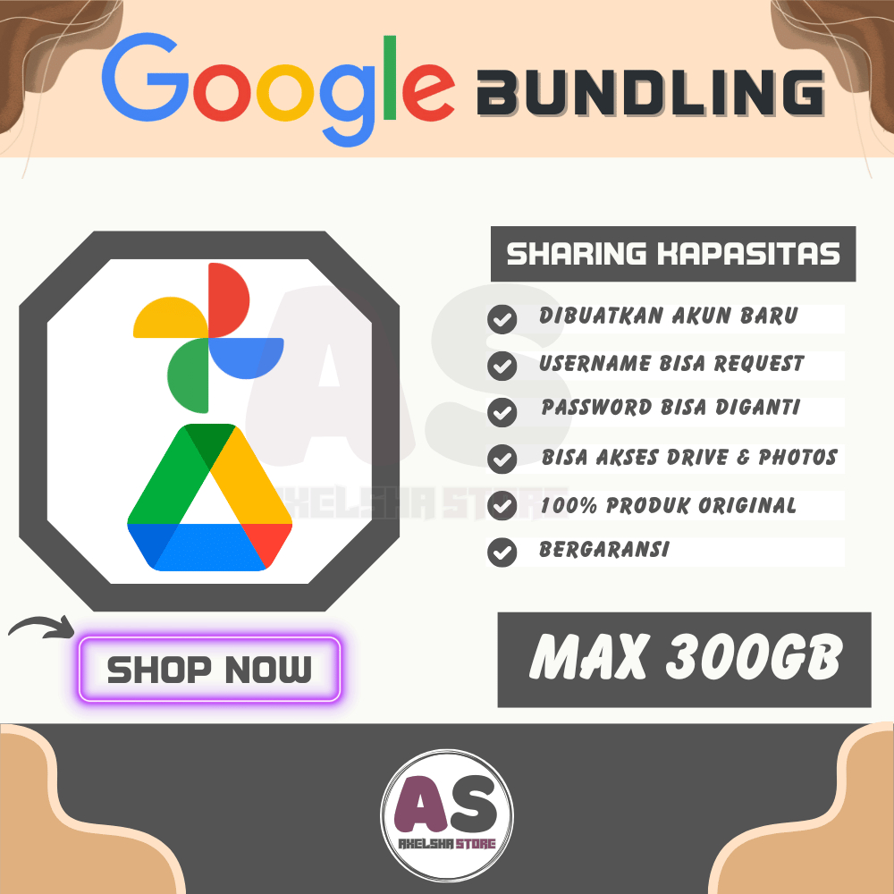 [300GB] Google Drive + Google Photos 300 GB Lifetime Gdrive