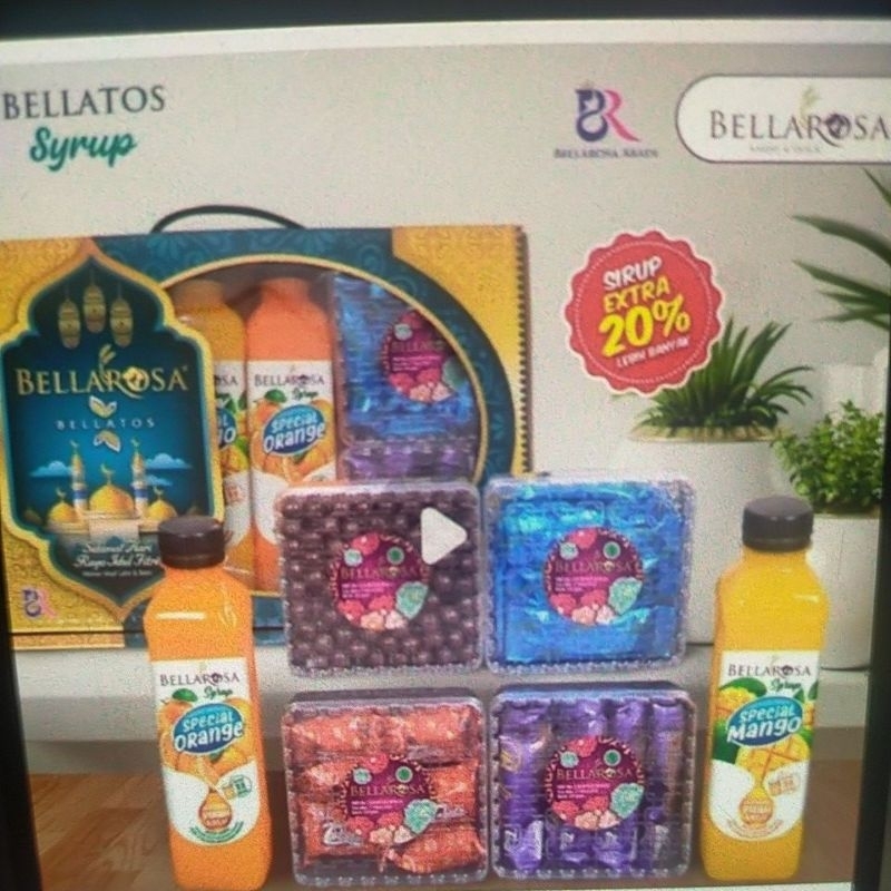 

PROMO PAKET HAMPERS LEBARAN BELLATOS SYRUP // SEPAKET ISI 4 TOPLES + 2 SIRUP// SANGAT ENAK & LEZAT// PRODUK HALAL 100%