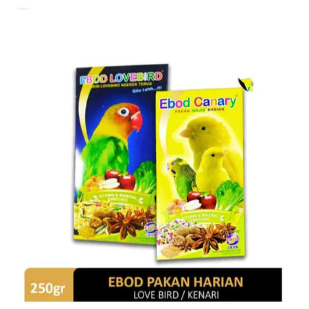 makanan burung EBOD KENARI/LOVE BIRD kemasan kardus