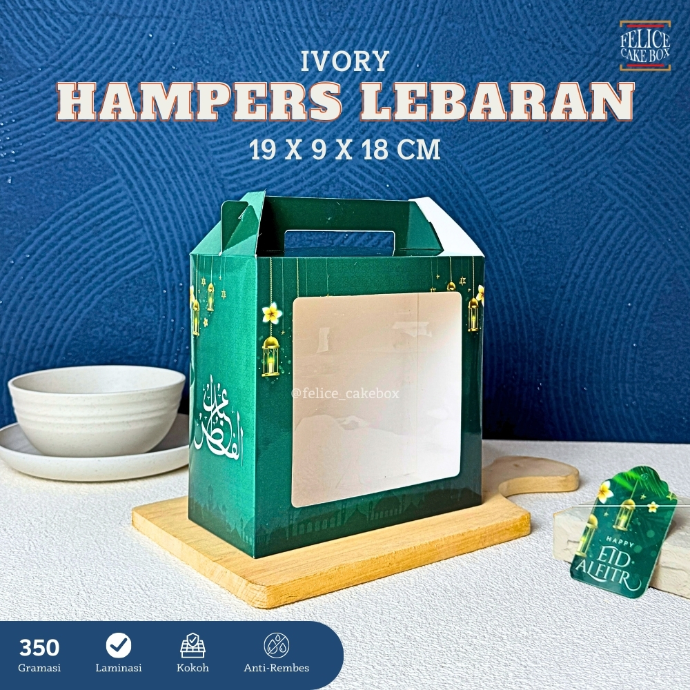 

BOX HAMPERS LEBARAN 2 TOPLES TABUNG 1000ML 19X9X18 CM / GABLE BOX IDUL FITRI / DUS GABLE LEBARAN TOPLES KUE KERING