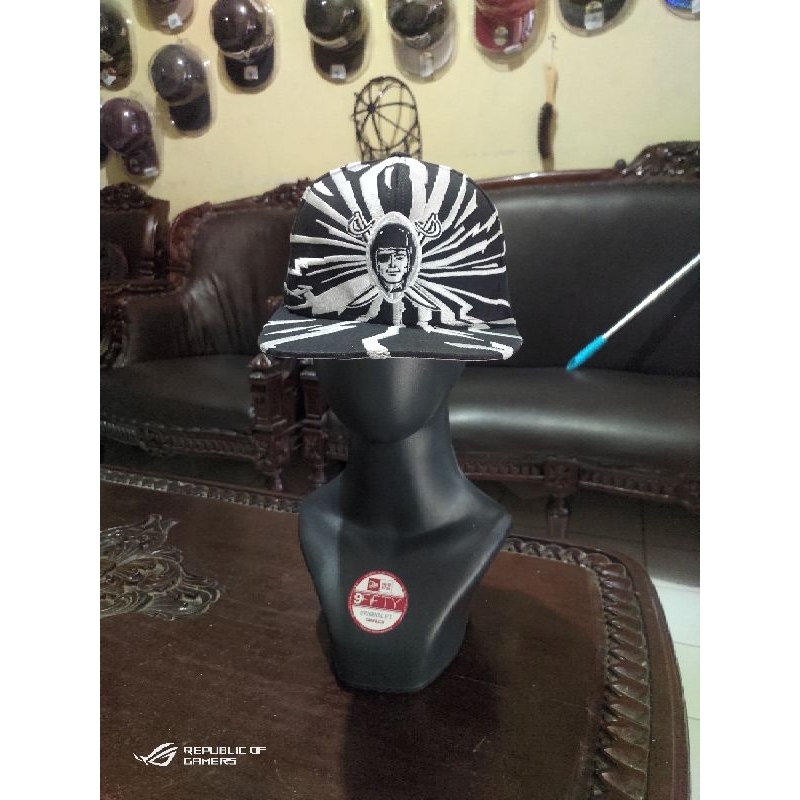 TOPI SNAPBACK MITCHELL & NESS ORIGINAL RAIDER BIG LOGO VINTAGE