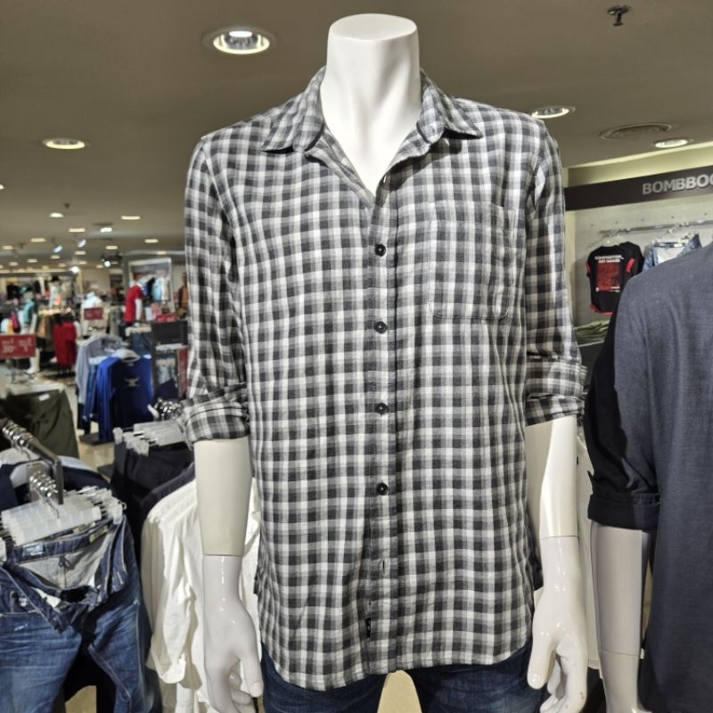 Bombboogie kemeja pria morif kotak-kotak dengan banyak pilihan motif S-XL