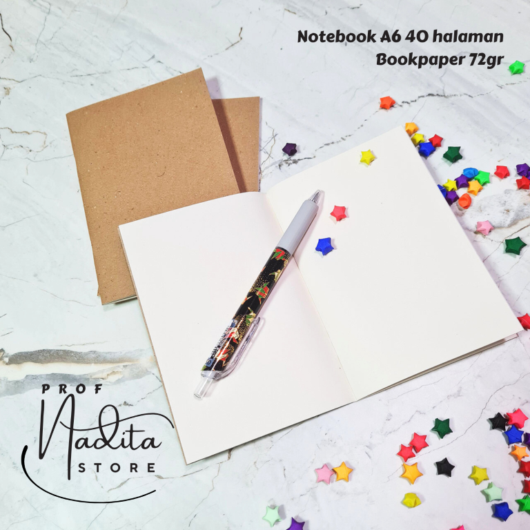 

Mini Note Book / Buku Catatan Kecil Mini Cover Polos Coklat A6