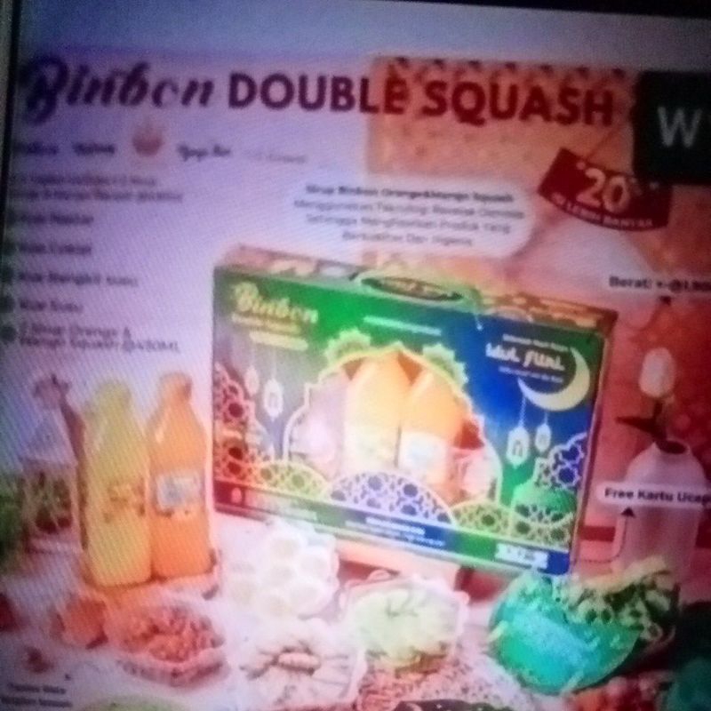 

promo paket kue lebaran binbon double squast 4+2