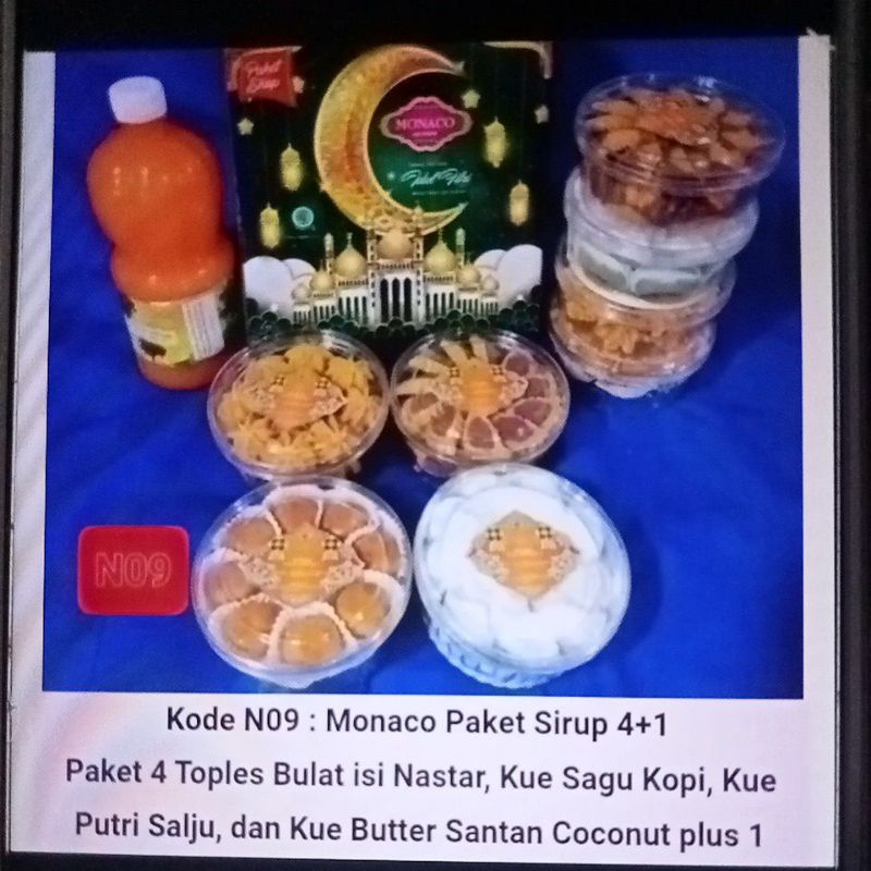 

promo paket kue lebaran bingkisan lebaran manaco paket sirup 4+1