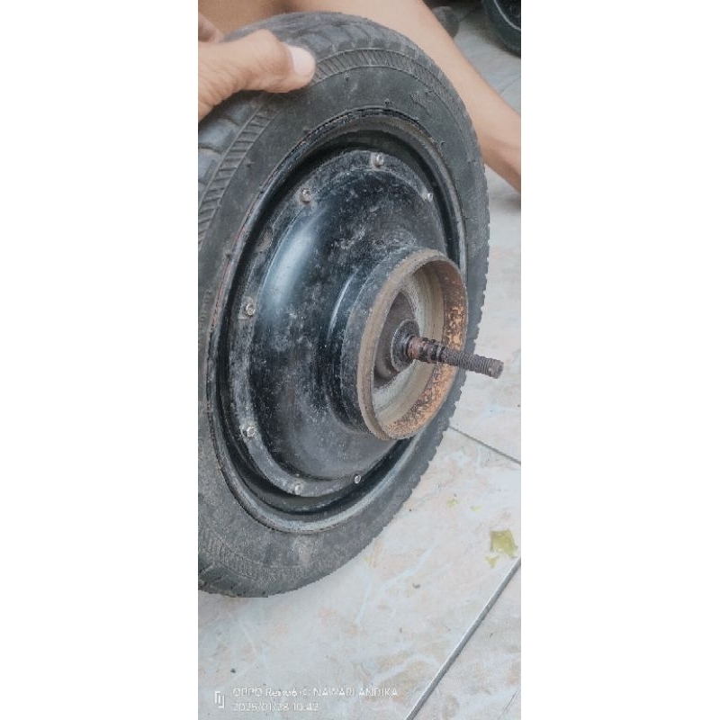 dinamo bldc bekas sepeda listrik merk goda 48V-450W-ring14