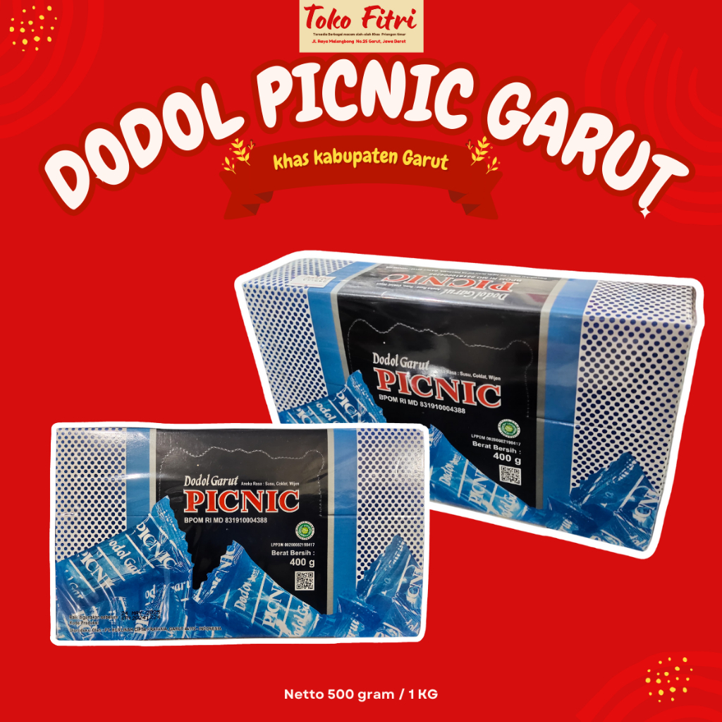 

(400 grm) Dodol garut (Dodol Picnic) Oleh-Oleh Garut Jawa Barat