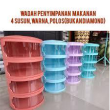 RAK MAKANAN SUSUN 3 PUTIH/RAK MAKANAN SUSUN 3 WARNA/RAK MAKANAN SUSUN 4 WARNA
