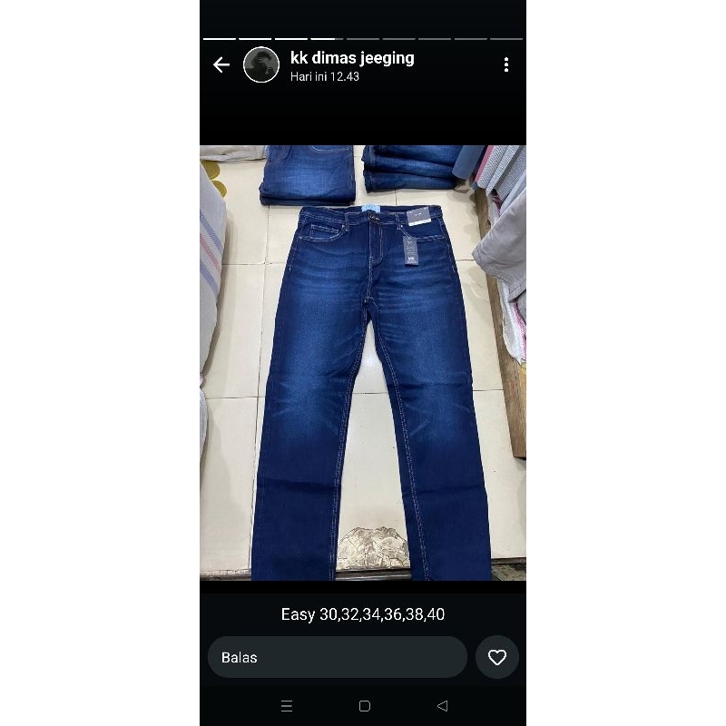 jeans easy brand Stretch bagus