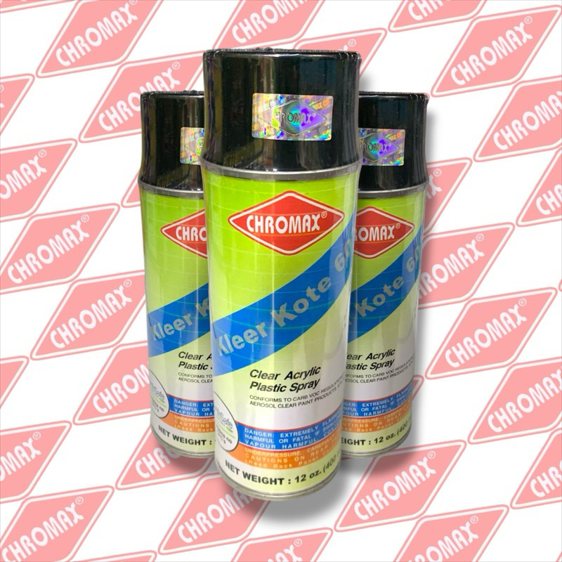 

CHROMAX KLEER KOTE CLEAR ACRYLIC PLASTIC SPRAY 400ml