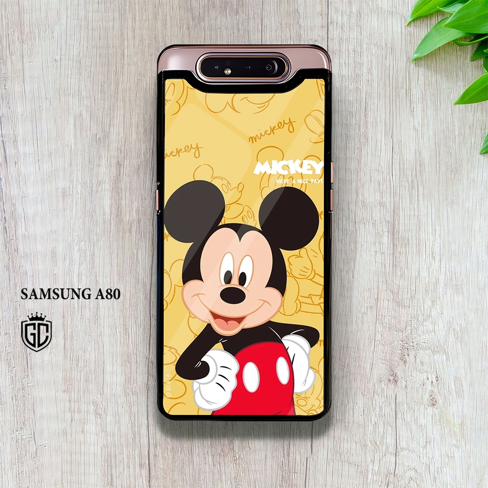[KN32]  Case Glossy Case | SAMSUNG A80 | CASE KEKINIAN LUCU |  Casing Hp Kilau Motif MICKEY MOUSE