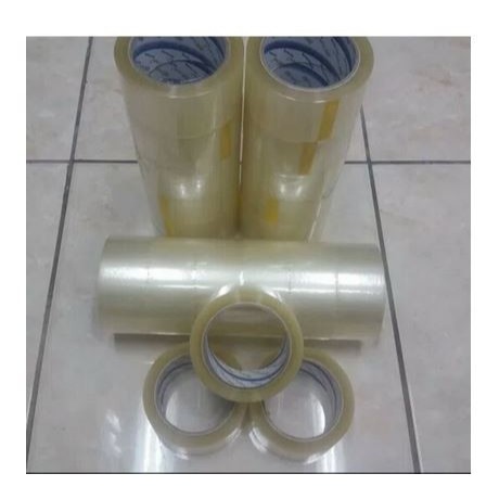Lakban Bening / Coklat Dke tape 2in 67 yard 1 roll isi 6 pcs