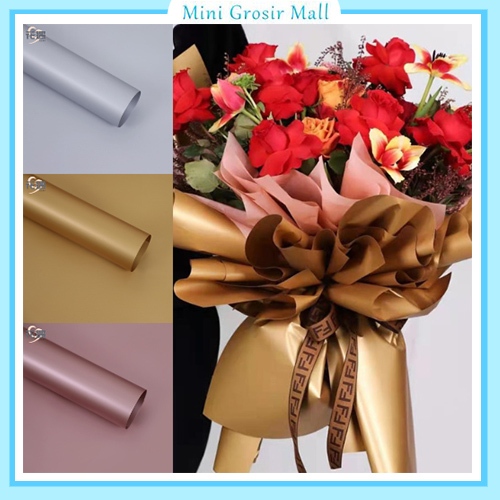 

Flower Wrapping Paper Varian Metallic Glossy Premium Cellophane Florist Kertas Buket Bunga Korea Metalik KB6103